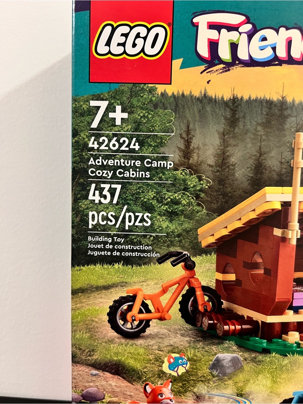 LEGO Friends Adventure Camp Cozy Cabins Set 42624 437 Pieces New Sealed - Picture 3 of 7